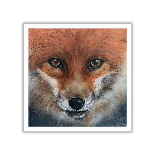 "Gazing Fox" Greetings Card
