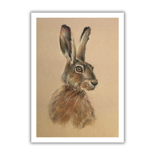 "Hare Head" Signed Limited Edition Giclée Print