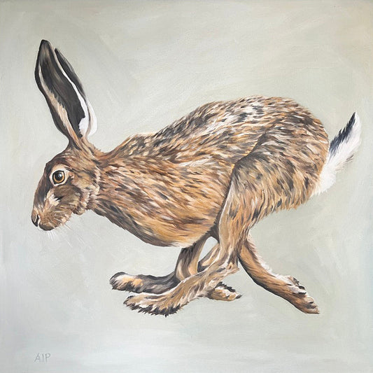 "Running Hare" Signed Limited Edition Canvas Print